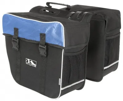 Produktbild von M-Wave 122804, Fahrradtasche, Polyester, Schwarz, Blau, 30 l, 500 mm, 340 mm