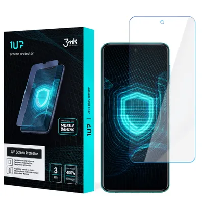 Produktbild von 3mk Display Schutzfolie 1UP für Xiaomi Redmi Note 9 Pro 5G transparent Gaming (3 Stück)