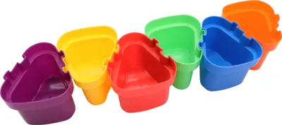 Produktbild von EDUPLAY 370035 Becher zum Zusammenstecken 6er Set