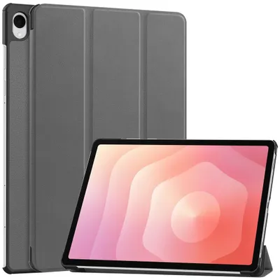Produktbild von Samsung Galaxy Tab S12 Plus Hülle - Coverup Tri-Fold Ständer Klapphülle mit Schlaf/Wach-Funktion - Grau