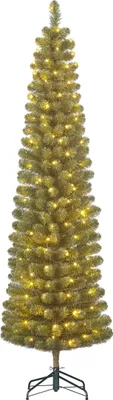 Image de Black Box Arbre de Noël artificiel Charlton - 53x53x185 cm - PVC - Vert