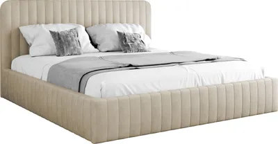 Produktbild von MIRJAN24 Polsterbett Caniko, Ehebett mit Bettkasten, Leistenlattenrost aus Holz, Schlafzimmer (Farbe: Velluto 02, Größe: 180x200 cm)