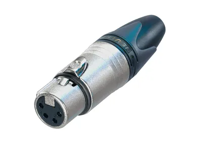 Produktbild von Neutrik - XLR-Stecker, 4-polig, weiblich, silberfarben, Nickel