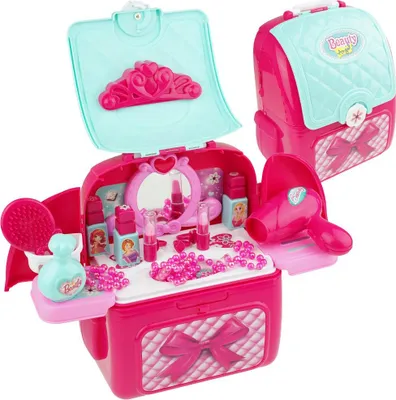 Image de Trousse de toilette dans un sac à dos + set d'accessoires cosmétiques