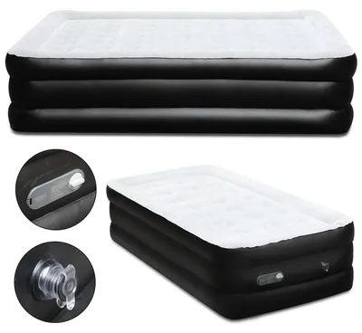 Produktbild von Ikodm Premium Luftbett 190X100X46cm Luftmatratze selbstaufblasend Pumpe Gästebett Reisebett Notbett Campingbett Einzelbett