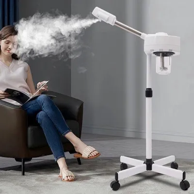 Productafbeelding van Gezichtssauna met nano-ion stoom - 800 W poriënreiniger - Salonapparaat in wit