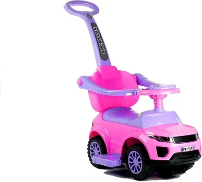 Produktbild von Kinder Rutschauto mit Schiebestange Rosa