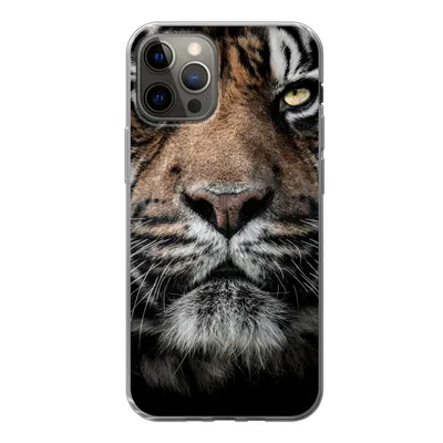Produktbild von MuchoWow® Handyhülle Schutzhülle Hülle für iPhone 13 Pro Tiger - Nahaufnahme - Tier Silikon Softcase Handy Hülle - Handy-Tasche