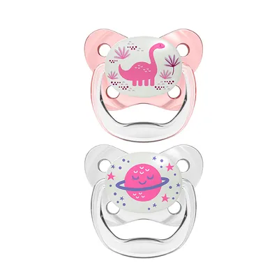 Produktbild von Dr. Brown's Prevent Nocturne Pacifier Pink T/2 6-18M