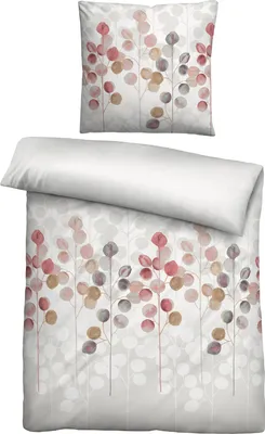 Produktbild von Biberna Bettwäsche taupe 1x 155x220 cm + 1x 80x80 cm
