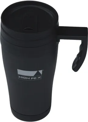 Produktbild von High Peak Thermo Mug - Thermosbecher aus Edelstahl 0,42 Liter schwarz