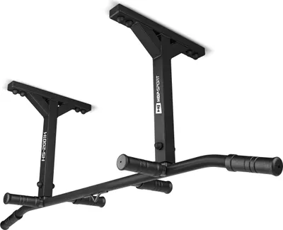Obrázek produktu pro Hop-Sport multi-grip pull-up bar pro montáž na strop HS-2001K - profesionální fitness pull-up bar se 6 protiskluzovými úchyty a držákem na boxovací pytel nebo TRX