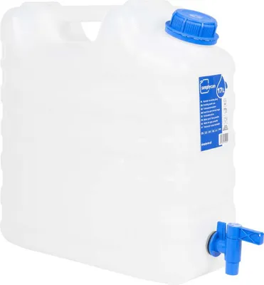 Image de Réservoir d'eau avec robinet transparent 15 L plastique