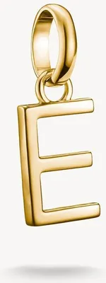 Image de Thomas Sabo Charm pendentif lettre E Connect doré