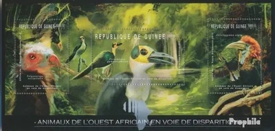 Produktbild von Briefmarken Guinea 2012 Mi 9179-9181 Kleinbogen (kompl. Ausgabe) postfrisch Gefährdete Tiere Westafrikas