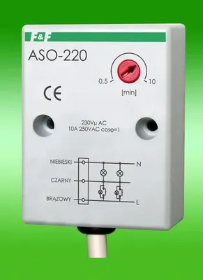 Produktbild von Treppenlichtschalterfeld 10A 0,5-10min 230V AC F&F ASO-220