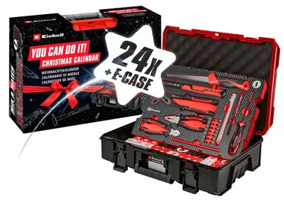 Produktbild von Einhell Adventskalender 2026 hochwertiges Werkzeug & Zubehör im E-Case