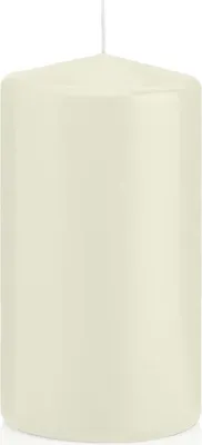 Produktbild von Stumpenkerzen Elfenbein 130 x Ø 68 mm, 12 Stück, russarm, tropffrei, hochwertiger Docht