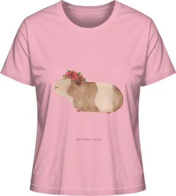 Produktbild von Mr. & Mrs. Panda damen shirt Meerschweinchen Weisheit Größe S - Baumwolle Pink - Geschenk, Wunderland, Oberteil, Wunder, Basic, Lustige Sprüche, T-Shirt, Motivation, Spruch