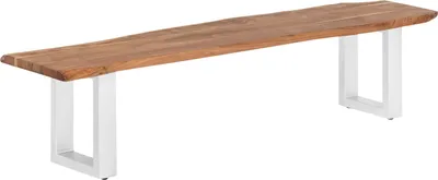 Produktbild von Holzbank Bullwer Akazie weiss 160x40