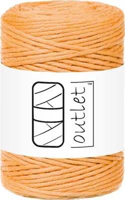 Produktbild von Orange Baumwoll-Makramee-Kordel 1,5mm 100m OUTLET