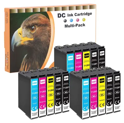 Produktbild von D&C 15x Druckerpatronen kompatibel für Epson T-1285 T-1281 T-1282 T-1283 T-1284 für Epson Stylus Office BX-305 S-22 SX-125 SX-130 SX-230 SX-235 SX-420 SX-425 SX-430 SX-435 SX-438 SX-440 SX-445