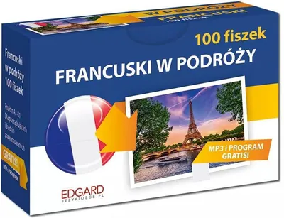 Zdjęcie produktu dla Francuski 100 Fiszek W podróży - Opracowanie Zbiorowe (Fremdsprachen Französisch auf Polnisch)
