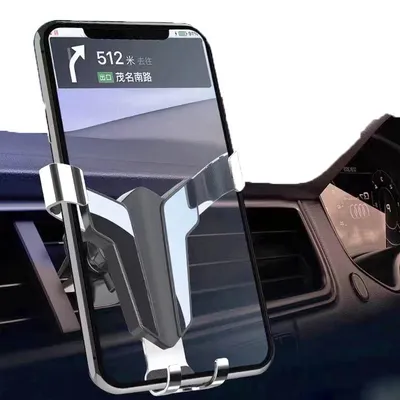 Auto-Handyhalterung, Lüftungshaken, drehbar, für Smartphones, schwarz