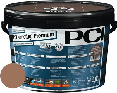 Produktbild von PCI Nanofug® Premium Variabler Flexfugenmörtel für alle Fliesen und Natursteine terra 5 kg