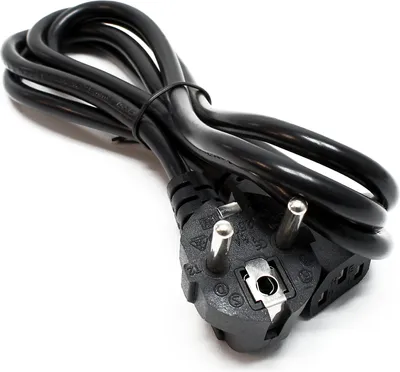 Obrázek produktu pro Síťový kabel Wiltec H03VV-F 3,0 x 0,75 mm² 1,4 m dlouhý, napájecí kabel pro zástrčku IEC s úhlovým uzemňovacím kontaktem vhodný pro PC, monitor, projektor a konzoli, kabel IEC pro vnitřní použití