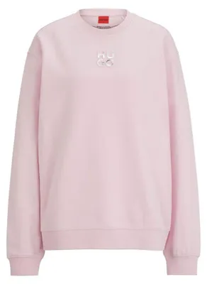 Productafbeelding van HUGO Damen, klassiek sweatshirt, lichtroze/pastelroze, model 689, maat M (EU)