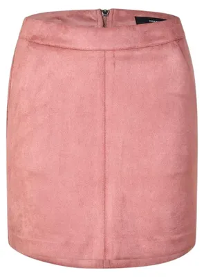 Productafbeelding van Vero Moda - "Donna" potloek voor dames, imitatie suède, smalle pasvorm GT29760 (maat 36 EU) (lichtroze)