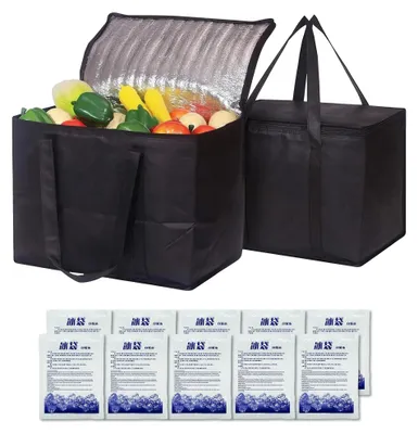 Produktbild von Omgoods – Set aus 2 Kühlboxen mit 10 Kühlakkus für optimale Kühlung