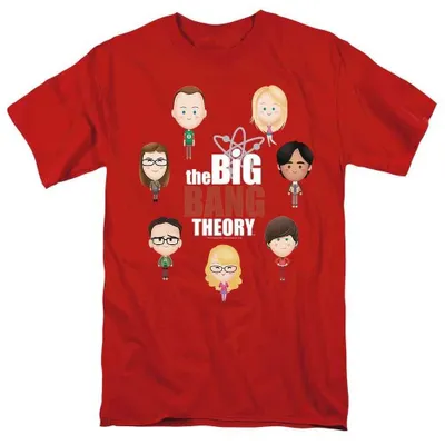 Immagine prodotto di Maglietta "Big Bang Theory" – Modello unisex per uomo/donna, TV37562 (taglia S), colore rosso