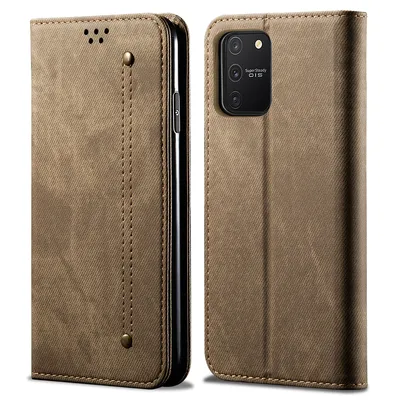 Immagine prodotto di Custodia Galaxy S10 Lite, Custodia a portafoglio in pelle con chiusura magnetica e custodia con funzione stand per Samsung Galaxy S10 Lite Samsung Galaxy S10 Lite Khaki