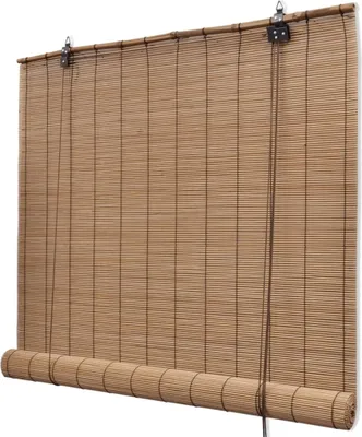 Obrázek produktu pro Hnědá bambusová roleta 80 x 160 cm