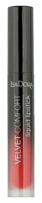Produktbild von IsaDora Velvet Comfort Liquid Lipstick 55 Coral Rush (4 ml)