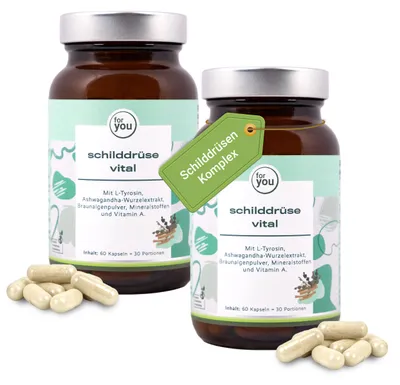 Produktbild von for you schilddrüse vital Doppelpack