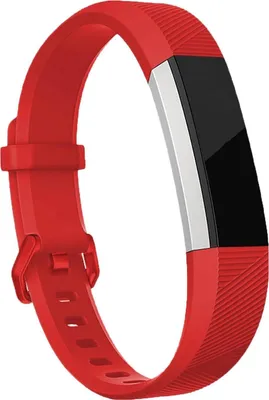 Produktbild von Bransoletka sportowa rozmiar S do Fitbit Alta, Alta HR, wymienny pasek silikonowy, czerwony