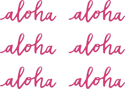 Produktbild von 6 Aloha Papierdekorationen