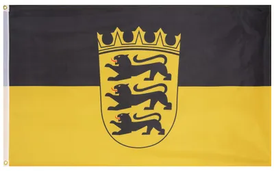 Produktbild von Einheitsgröße MW-235|Baden-Württemberg MUWO "Deutschland" Flagge 90x150cm