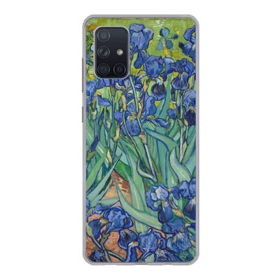 Produktbild von MuchoWow® Handyhülle Schutzhülle Hülle für Samsung Galaxy A51 5G Schwertlilien - Vincent van Gogh Silikon Softcase Handy Hülle - Abbildung