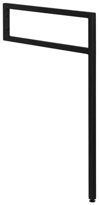 Produktbild von Sapho Stützkonsole 490x690x20mm, Edelstahl lackiert, schwarz matt