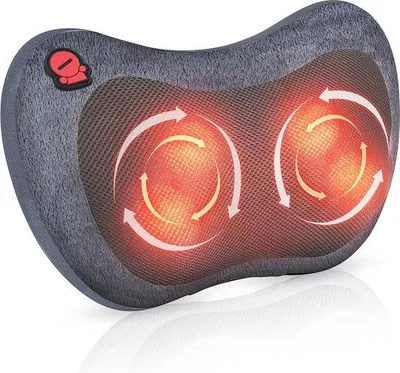 Imagen del producto de Almohadilla de masaje eléctrica con función Shiatsu para la espalda y el cuello