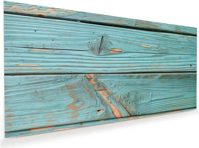 Produktbild von Glasbild 110x55cm in XXL für Wohnzimmer, Schlafzimmer Motiv Holzbretter Vintage