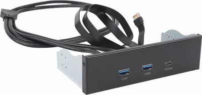 Obrázok produktu pre Rozbočovač USB na prednom paneli GEN2x2 USB A TYP C 3 porty 5,25 palca 19 pinov 20Gbps Rozširujúci panel optickej mechaniky pre PC počítač