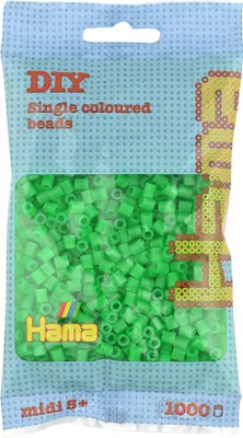 Immagine prodotto di Borsa Hama con 1000 perline midi da stirare verde neon