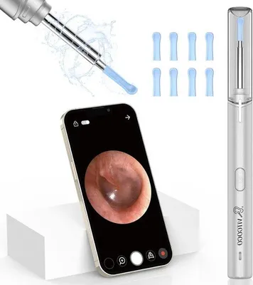 Immagine prodotto di Videocamera otoscopica WiFi 1920P impermeabile con LED e obiettivo grandangolare per adulti e bambini