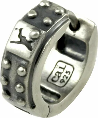Produktbild von cai Ohrring 925/- Sterling Silber 1,53cm Silbergrau ohne Stein 132210500