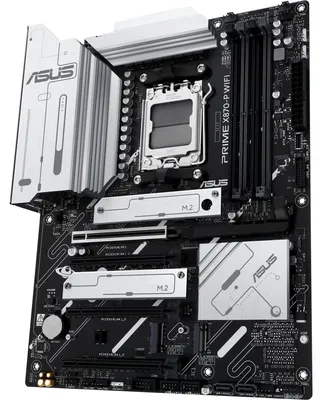 Produktbild von ASUS Prime X870-P WIFI, AMD, Sockel AM5, AMD Ryzen 7000 Series, AMD Ryzen 8000 Series, AMD Ryzen 9000 Series, Sockel AM5, DDR5-SDRAM, 192 GB